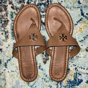 Tory Burch brown leather sandals